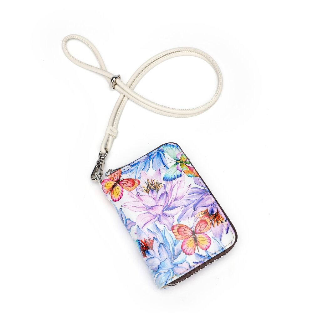 1811 RFID Credit Card Holder Wallets Leather Zipper Card Case Holder Wallet